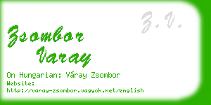 zsombor varay business card